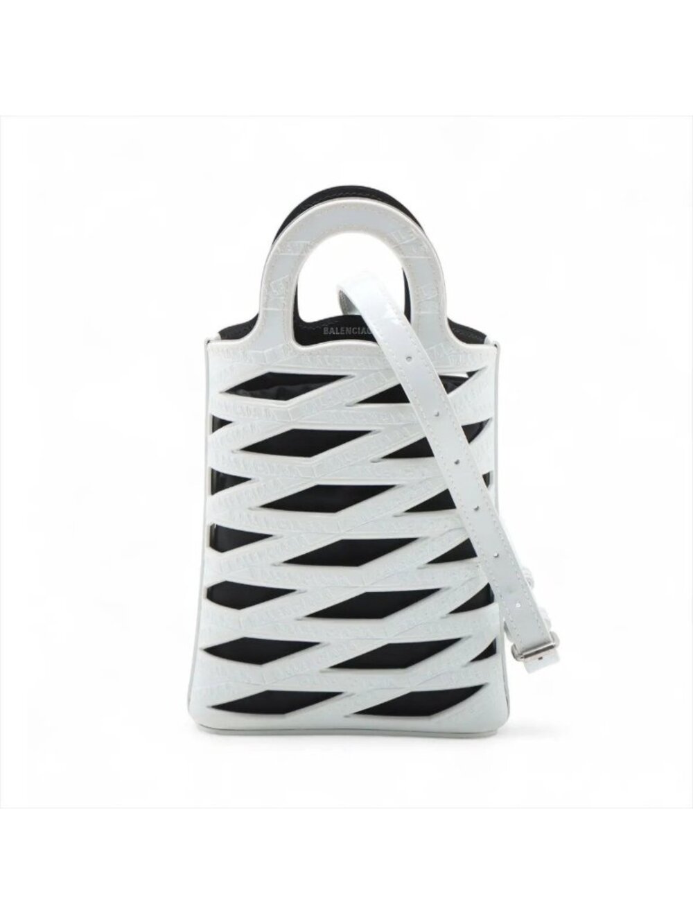 Balenciaga Neo Basket Leather 2-Way Shoulder Bag